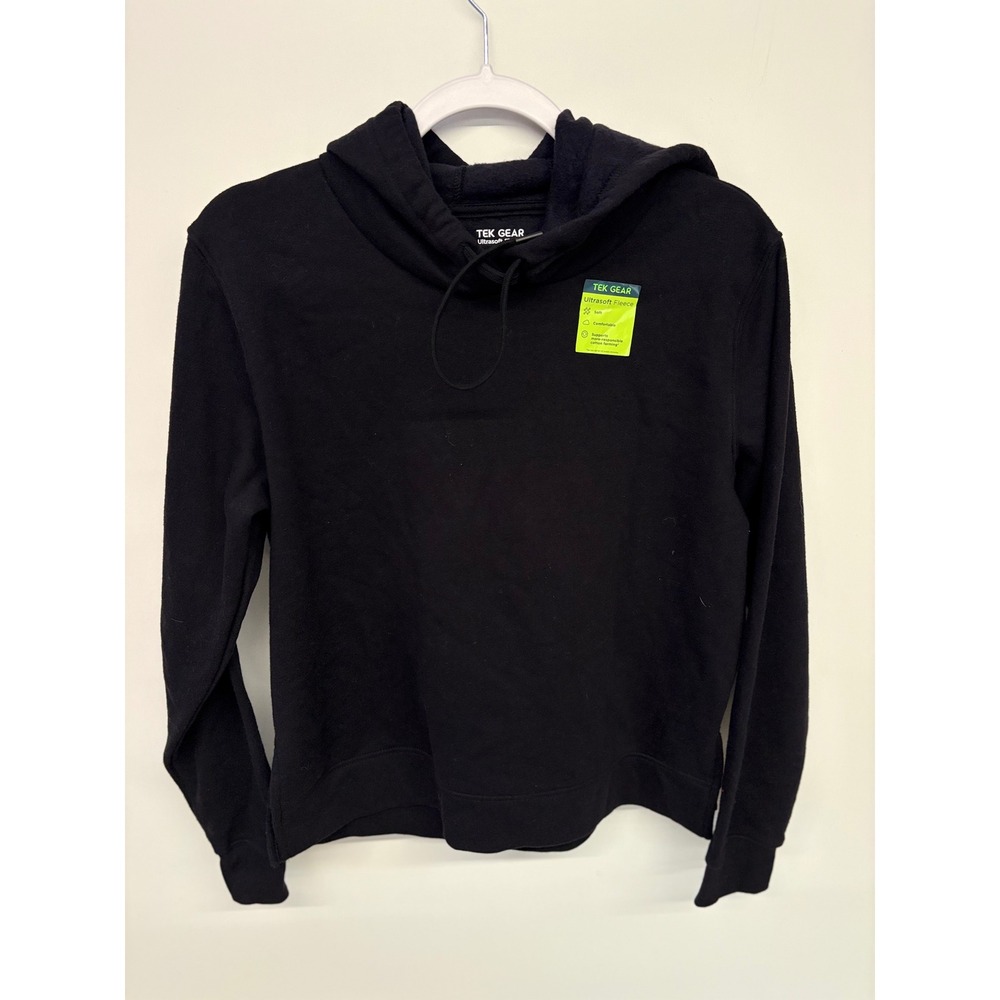 NWT Blank Athleisure Gorpcore Hoodie Ultrasoft Fleece Tek Gear S Black Cricut